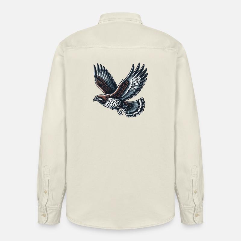 Bussard - Relaxed Fit Unisex Organic Hemd von Stanley/Stella - Natur