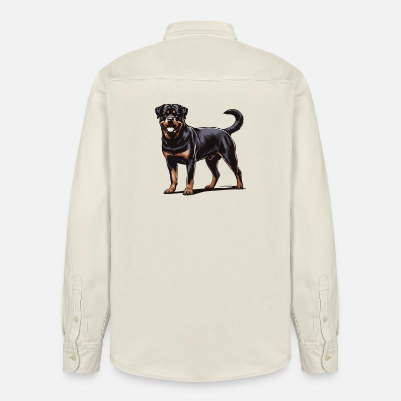 Rottweiler - Relaxed Fit Unisex Organic Hemd von Stanley/Stella - Natur
