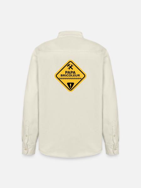 Handyman Dad - Relaxed Fit Unisex Organic Shirt by Stanley/Stella - soft Ecru
