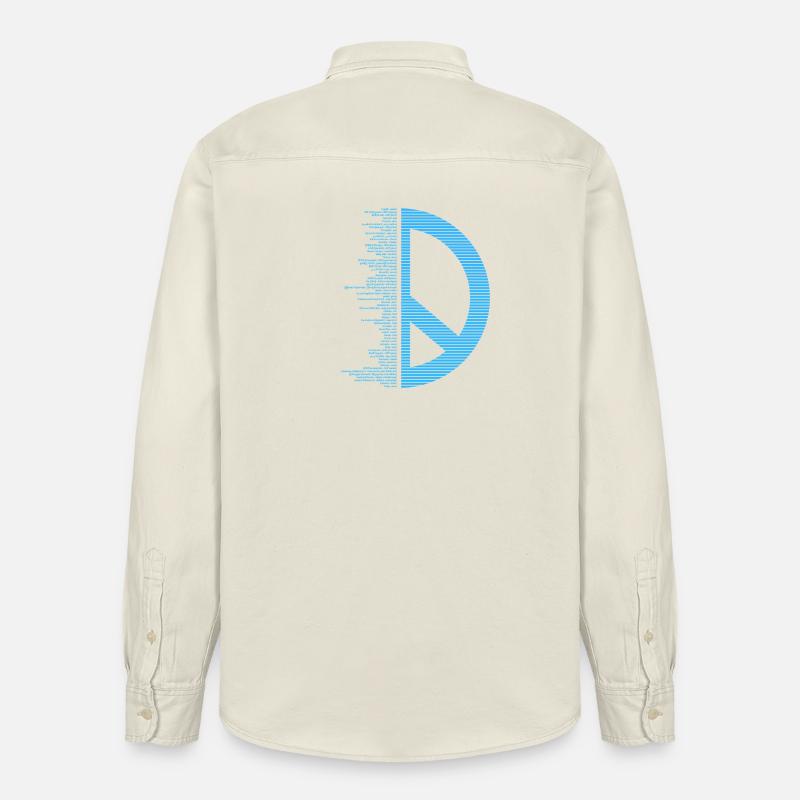 Pacifica - Frieden - Relaxed Fit Unisex Organic Hemd von Stanley/Stella - Natur