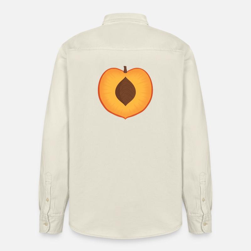 Lebendiger Pfirsich mit Samendetail - Relaxed Fit Unisex Organic Hemd von Stanley/Stella - Natur