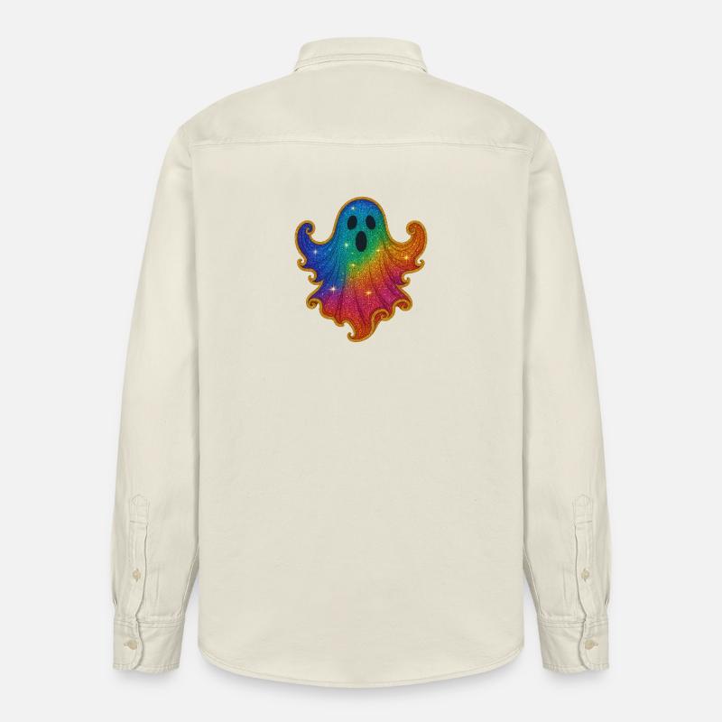 Regenbogen Geist Glitzer - Chemise unisexe coupe décontractée bio Stanley/Stella - écru doux