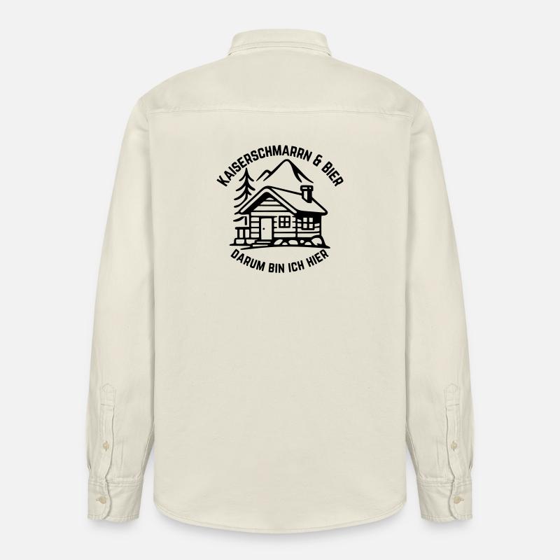 Kaiserschmarrn & Bier - Relaxed Fit Unisex Organic Hemd von Stanley/Stella - Natur