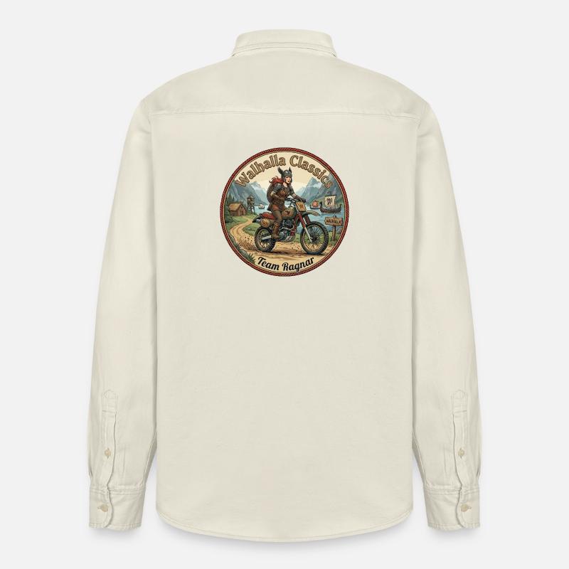 Walhalla Classics - Équipe Ragnar - Chemise unisexe coupe décontractée bio Stanley/Stella - écru doux