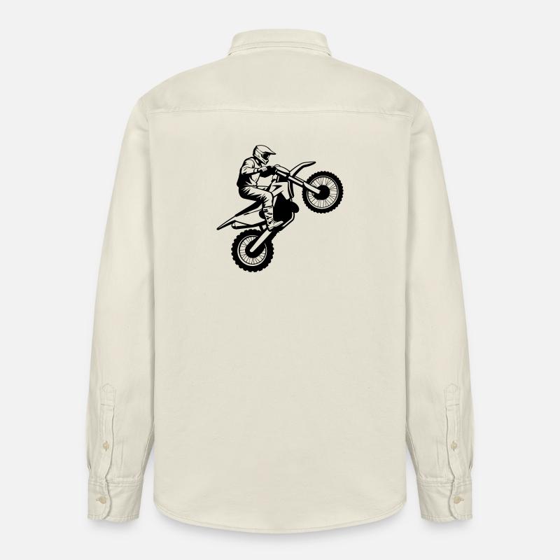 Motocross - Chemise unisexe coupe décontractée bio Stanley/Stella - écru doux