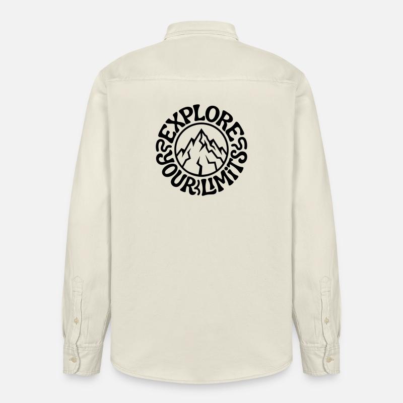 Bergsteigen - Relaxed Fit Unisex Organic Hemd von Stanley/Stella - Natur