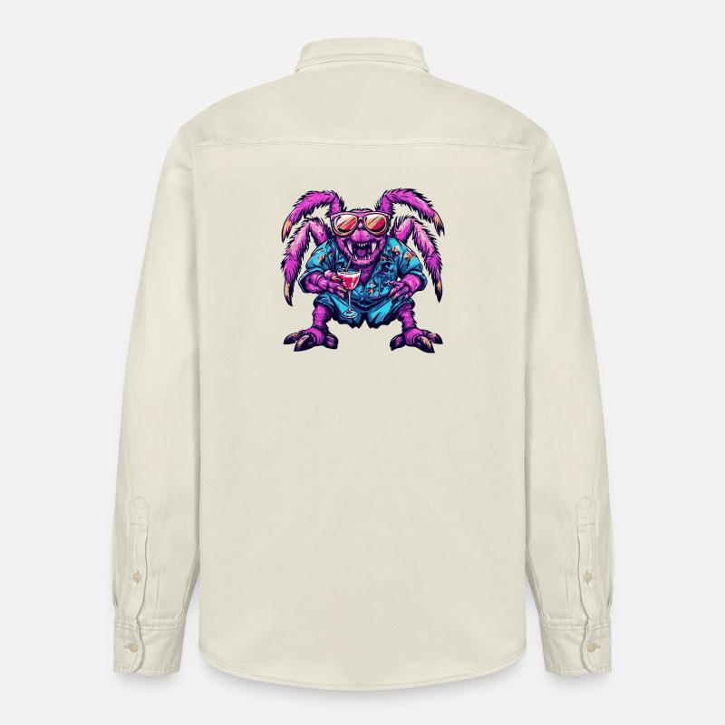Tarantula Comic Sommer - Relaxed Fit Unisex Organic Hemd von Stanley/Stella - Natur
