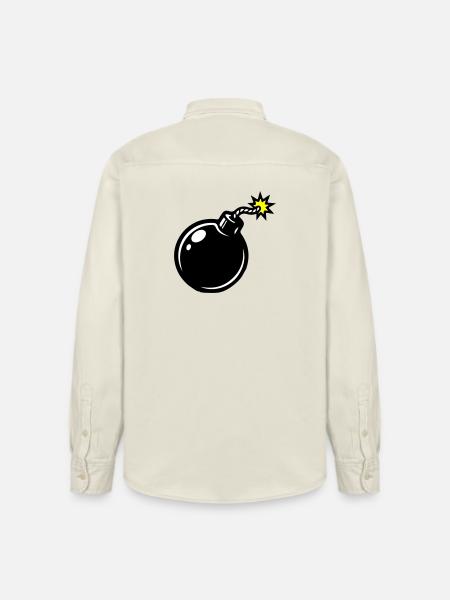 Bomb Comic - Relaxed Fit Unisex Organic Shirt by Stanley/Stella - soft Ecru