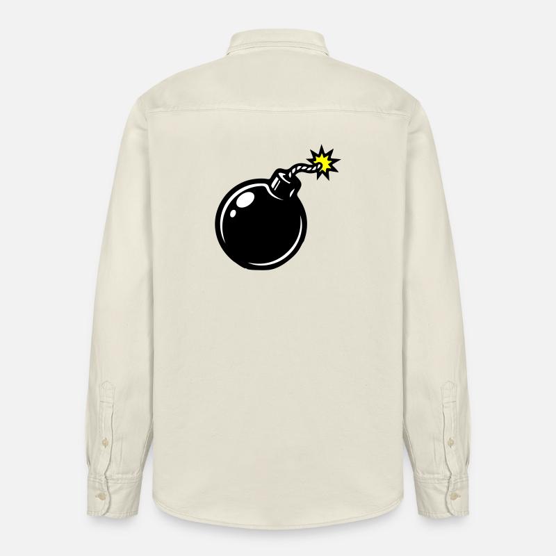 Bombe Comic - Relaxed Fit Unisex Organic Hemd von Stanley/Stella - Natur