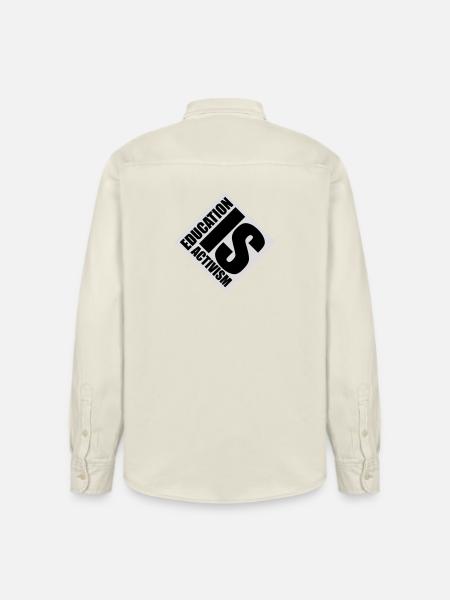 Education Is Activism Bildung Aktivismus Statement - Relaxed Fit Unisex Organic Shirt by Stanley/Stella - soft Ecru