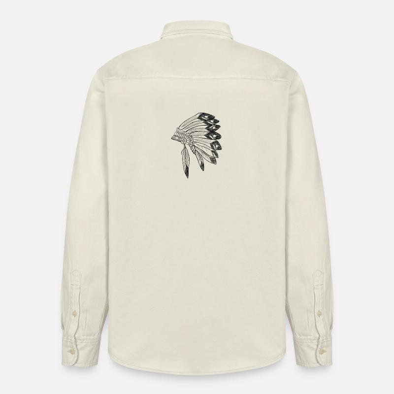 Apache - Relaxed Fit Unisex Organic Hemd von Stanley/Stella - Natur