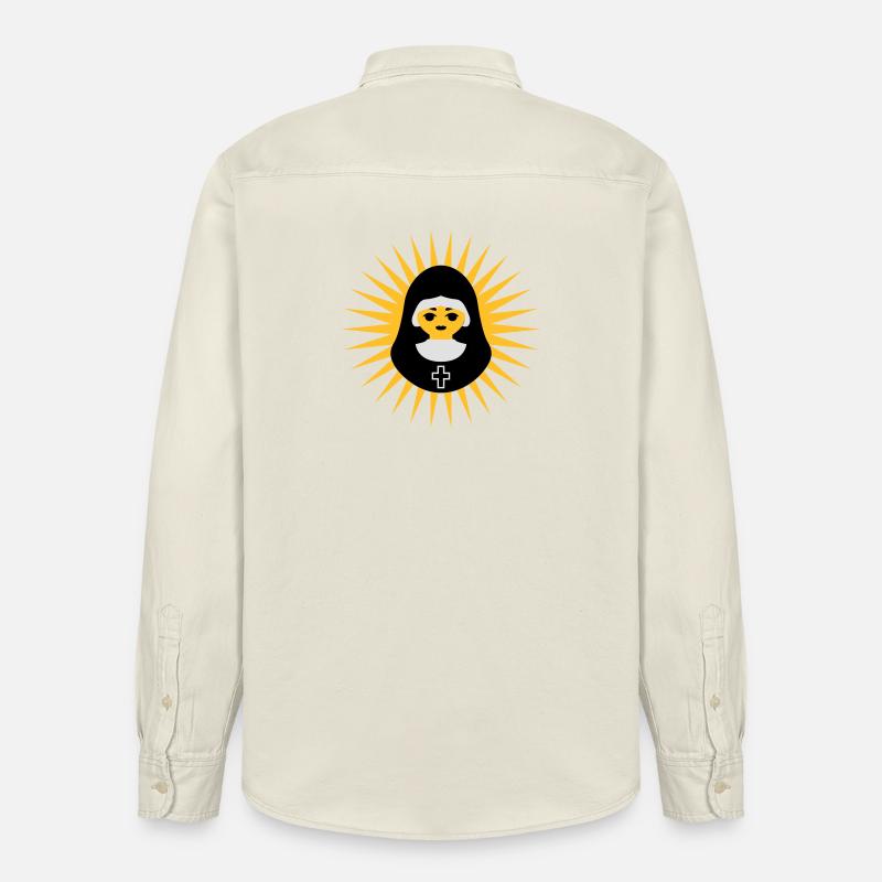 Nonne - Relaxed Fit Unisex Organic Hemd von Stanley/Stella - Natur