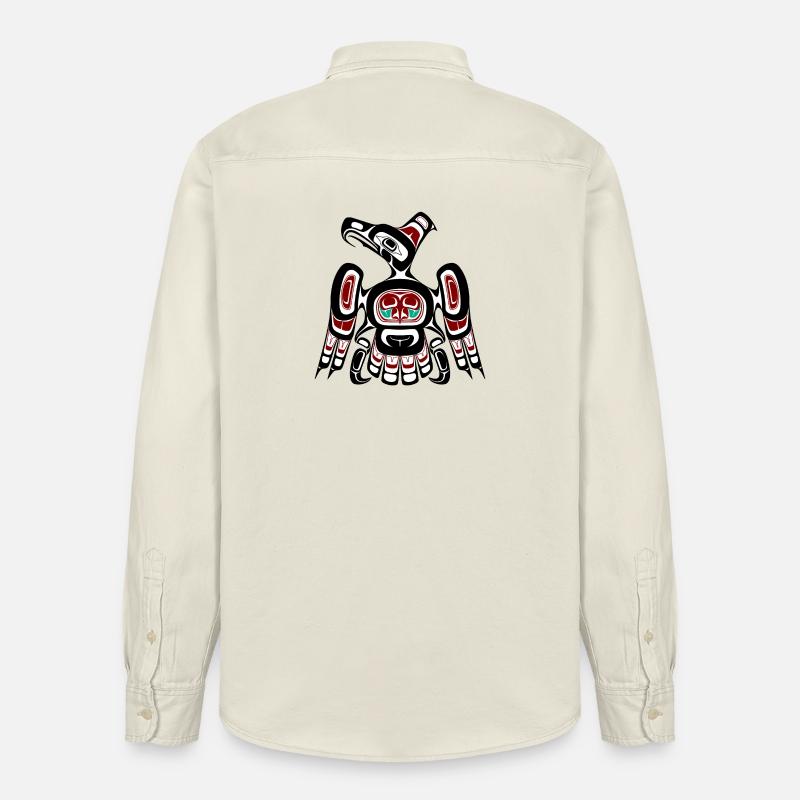 Northwest Pacific coast Kaigani Thunderbird - Relaxed Fit Unisex Organic Hemd von Stanley/Stella - Natur