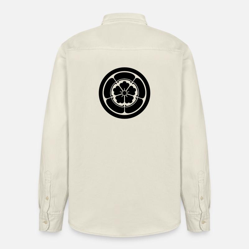 Oda Mon Japanese samurai schwartz - Relaxed Fit Unisex Organic Hemd von Stanley/Stella - Natur