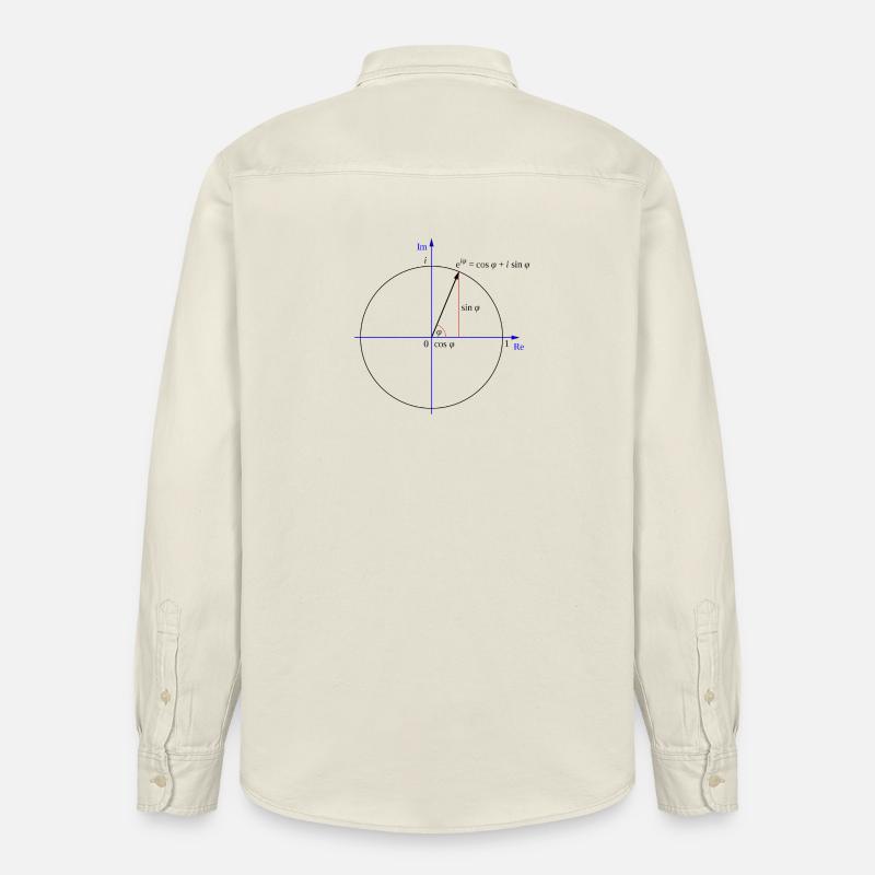 Formule d'Euler - Chemise unisexe coupe décontractée bio Stanley/Stella - écru doux