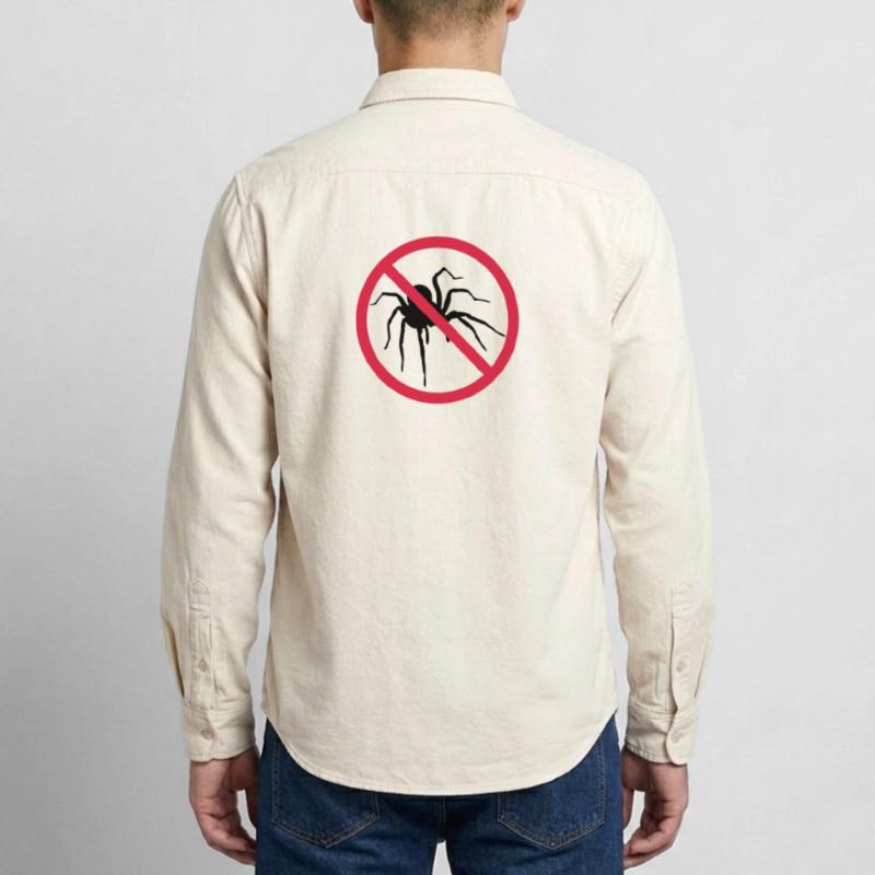 aucune araignée interdit bouclier conception araignée cl Chemise unisexe coupe décontractée bio Stanley/Stella