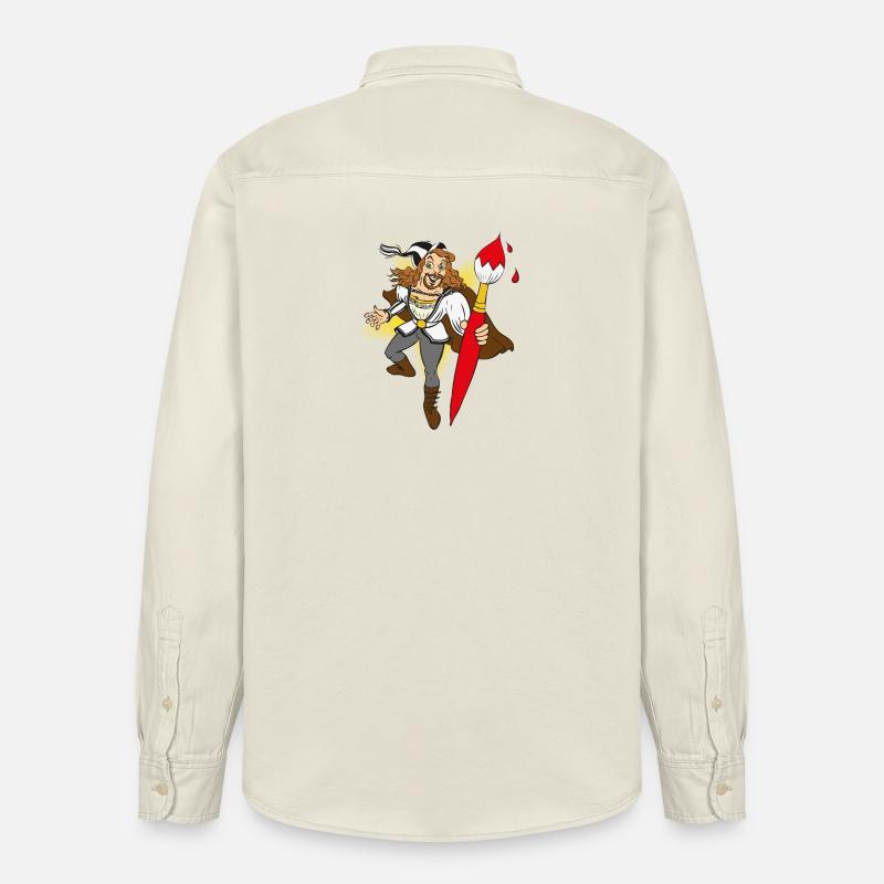 duerer-comic - Chemise unisexe coupe décontractée bio Stanley/Stella - écru doux