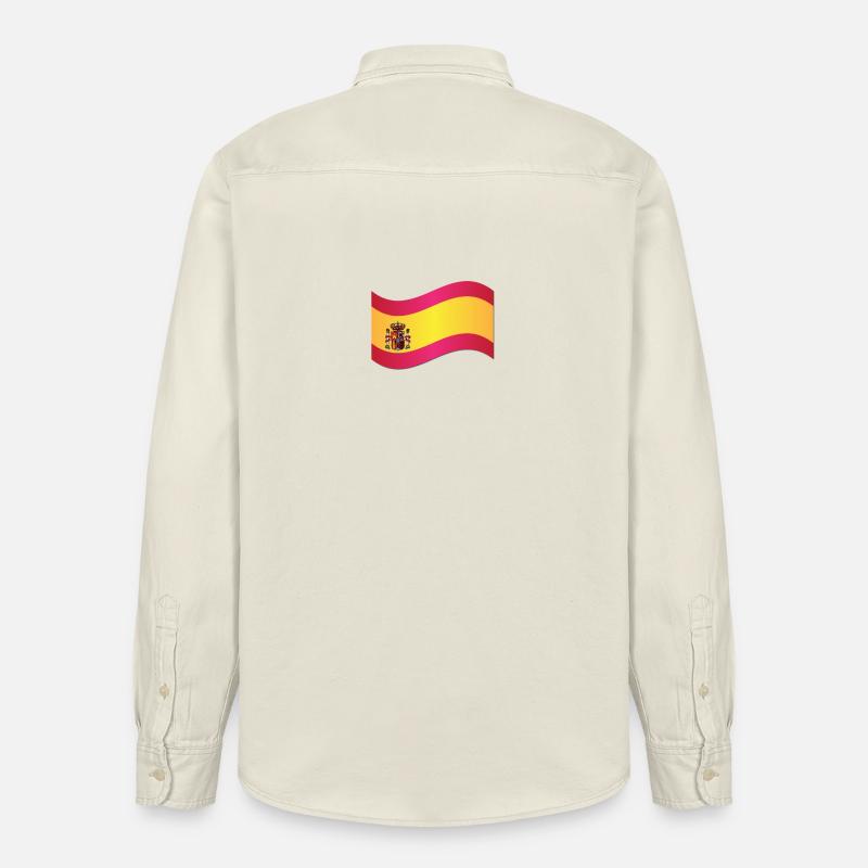 Drapeau espagnol - Chemise unisexe coupe décontractée bio Stanley/Stella - écru doux
