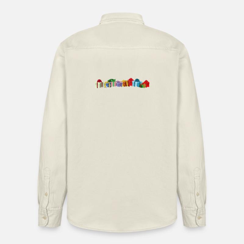 Bunte Geschenke Pakete - Relaxed Fit Unisex Organic Hemd von Stanley/Stella - Natur