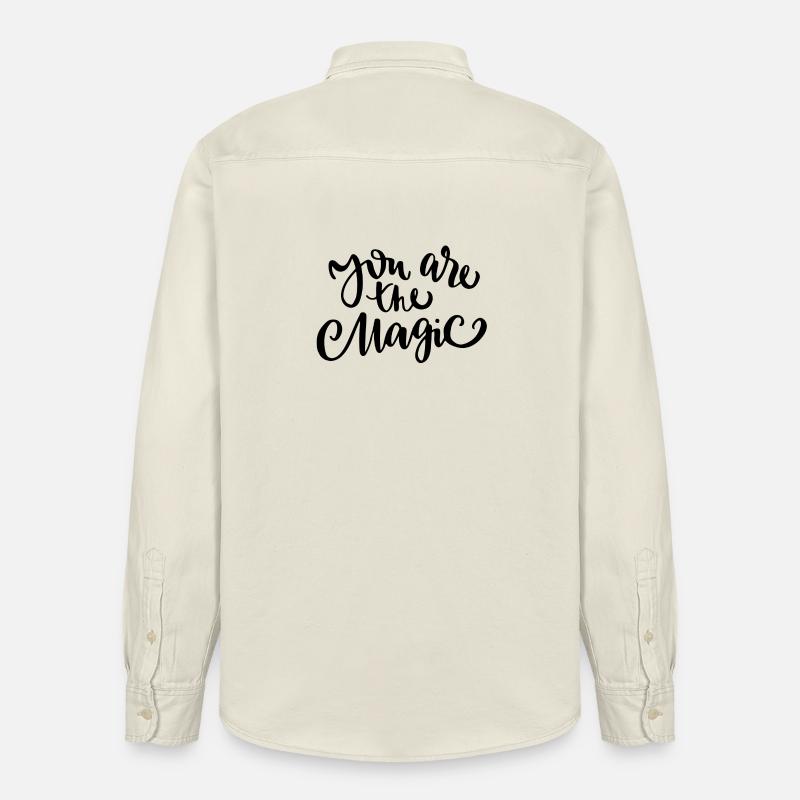 Du bist magisch - Magic - Relaxed Fit Unisex Organic Hemd von Stanley/Stella - Natur