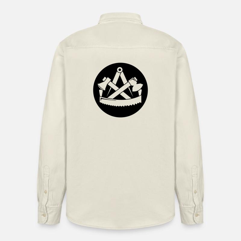 Zunftzeichen Zimmerer - Relaxed Fit Unisex Organic Hemd von Stanley/Stella - Natur