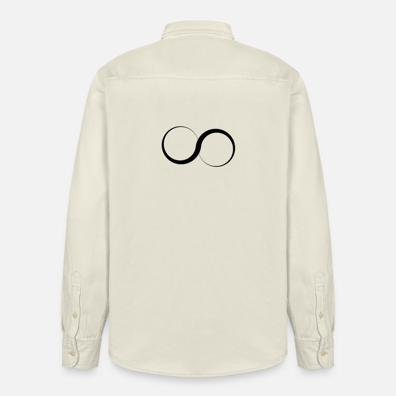 Infinity - logo - Chemise unisexe coupe décontractée bio Stanley/Stella - écru doux