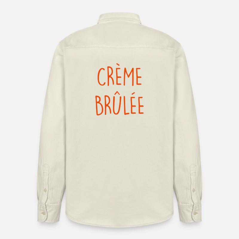 PUDDING À LA CRÈME BRÛLÉE - Chemise unisexe coupe décontractée bio Stanley/Stella - écru doux