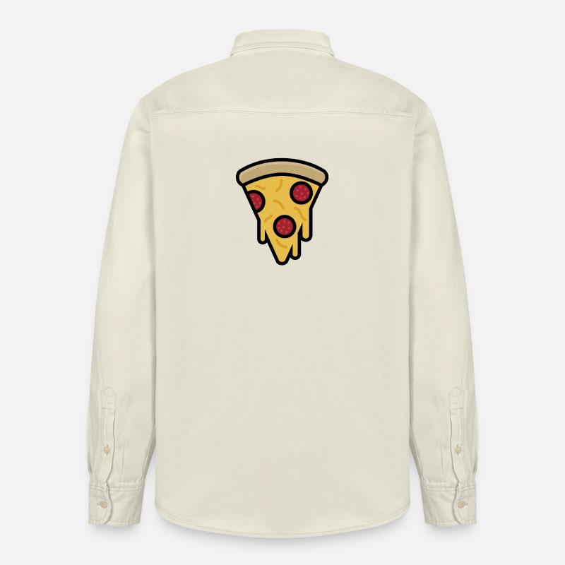 Tranche de pizza - Chemise unisexe coupe décontractée bio Stanley/Stella - écru doux
