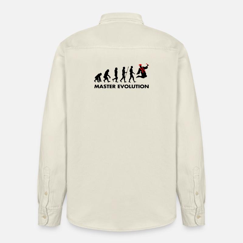 Examen de Master Evolution réussi - Chemise unisexe coupe décontractée bio Stanley/Stella - écru doux