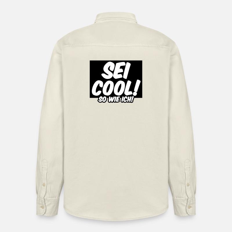 Cool Freunde Freundschaft Statement Sprüche - Relaxed Fit Unisex Organic Hemd von Stanley/Stella - Natur