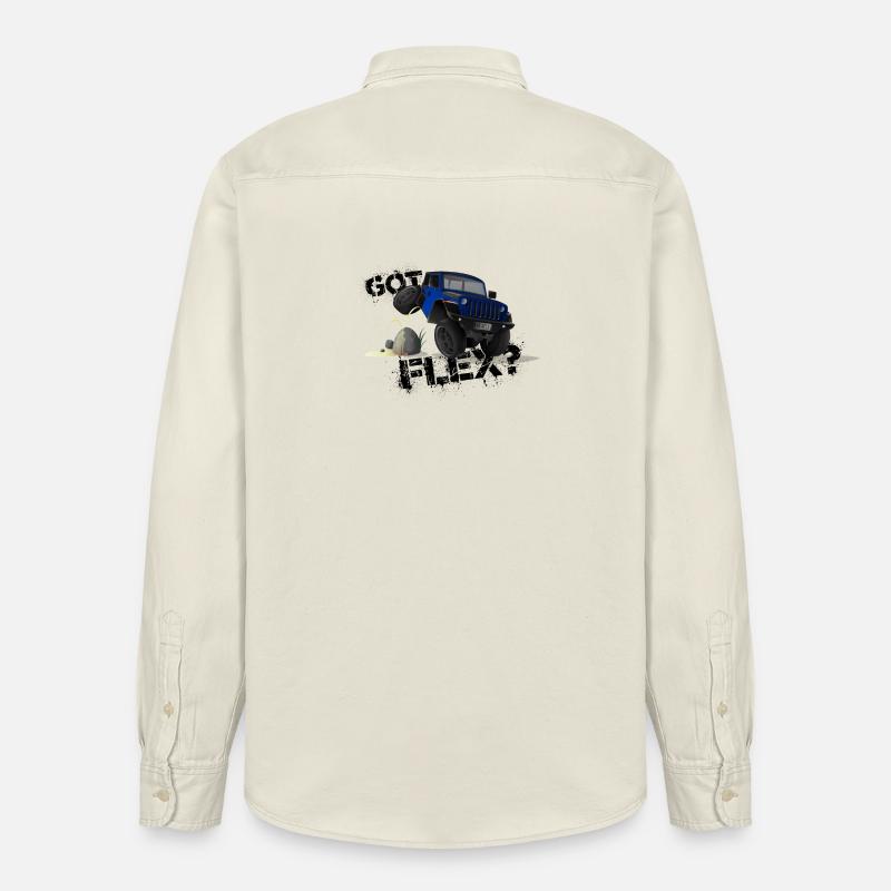 GOT FLEX? - OFFROADER Crawler - Blau - Relaxed Fit Unisex Organic Hemd von Stanley/Stella - Natur