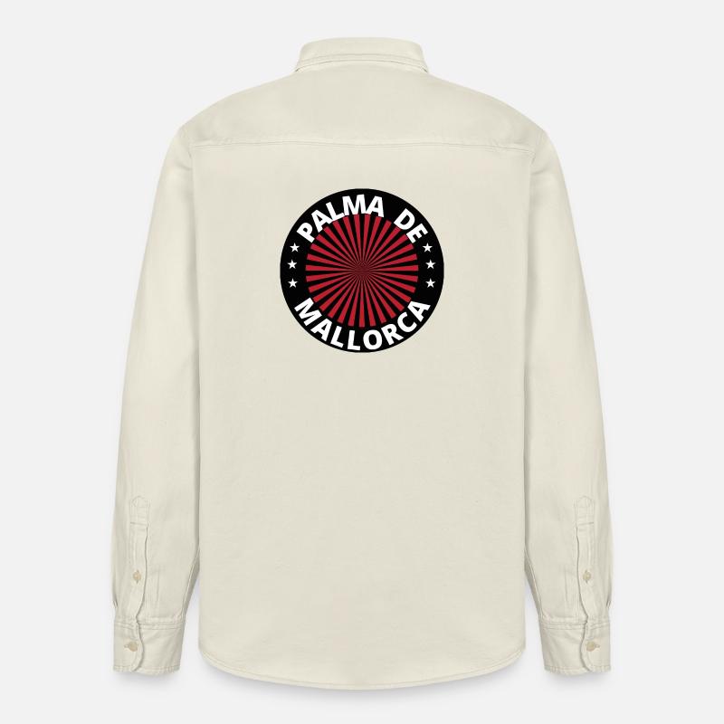 Palma de Mallorca Logo Design - Relaxed Fit Unisex Organic Hemd von Stanley/Stella - Natur