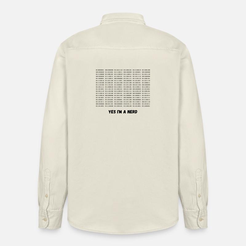 Je suis un nerd - Chemise unisexe coupe décontractée bio Stanley/Stella - écru doux