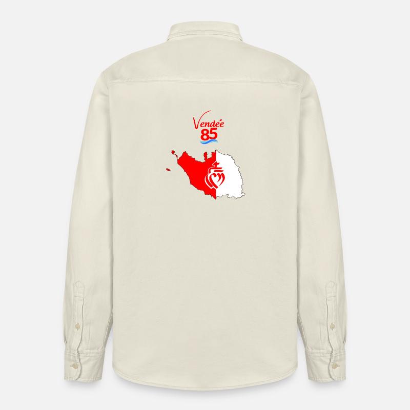 vendée - Chemise unisexe coupe décontractée bio Stanley/Stella - écru doux