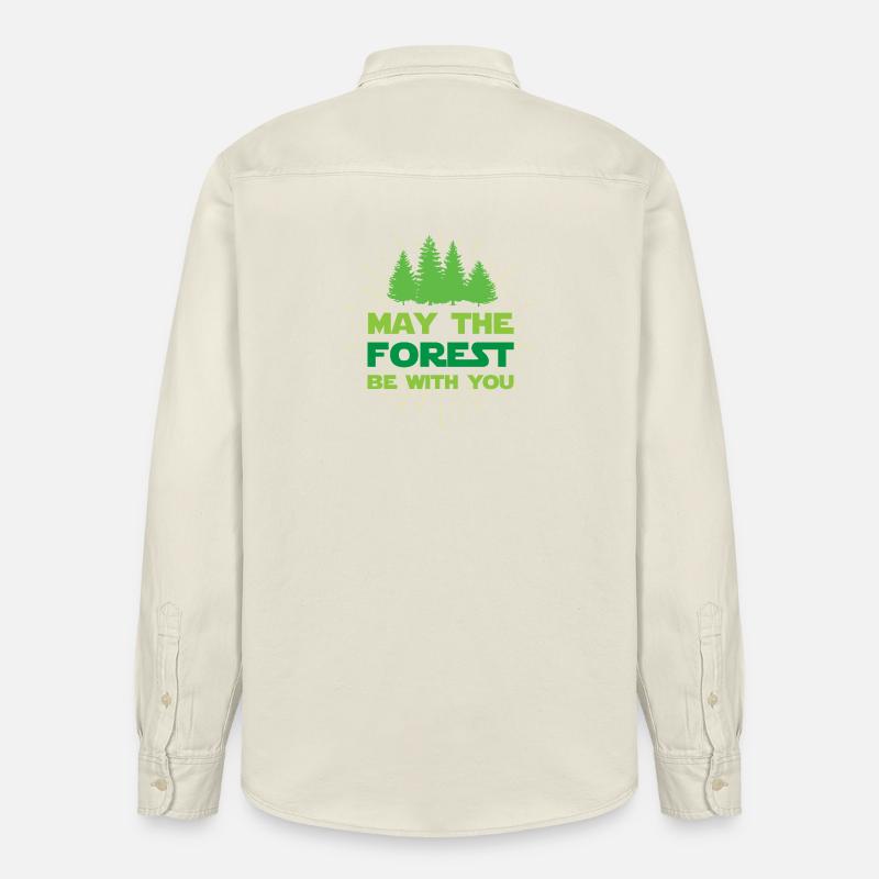 Möge der Wald mit dir sein - Relaxed Fit Unisex Organic Hemd von Stanley/Stella - Natur