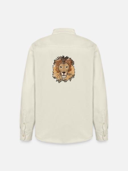 Löwe - Relaxed Fit Unisex Organic Hemd von Stanley/Stella - Natur