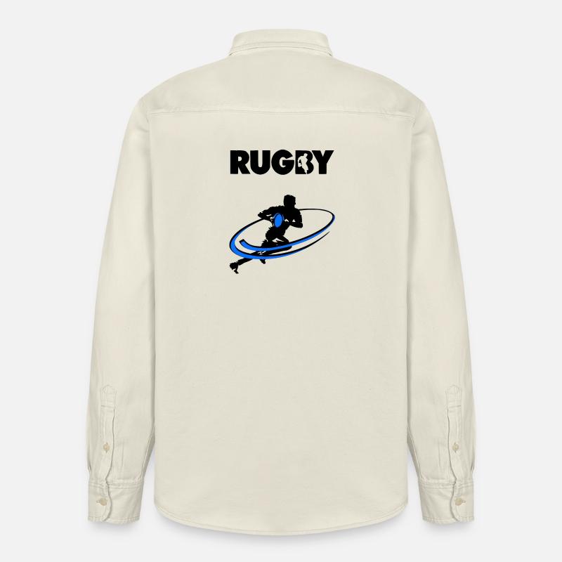 Rugby - Relaxed Fit Unisex Organic Shirt by Stanley/Stella - soft Ecru