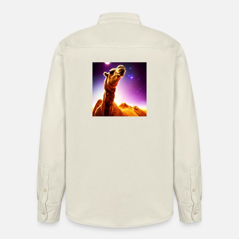 Dromedar Kamel - Wüstenschiff - Relaxed Fit Unisex Organic Hemd von Stanley/Stella - Natur