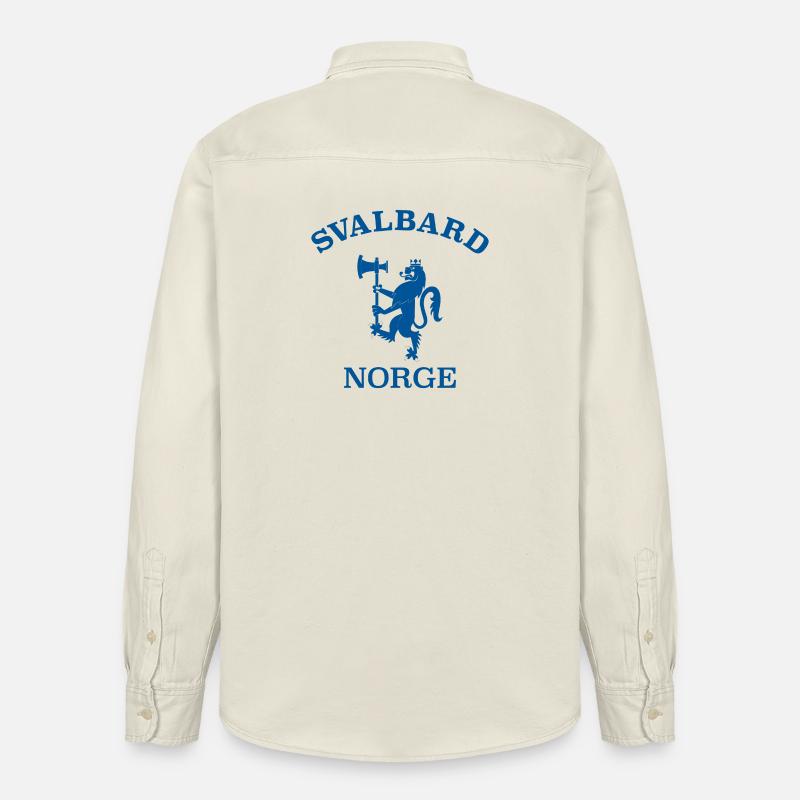 SVALBARD - Chemise unisexe coupe décontractée bio Stanley/Stella - écru doux