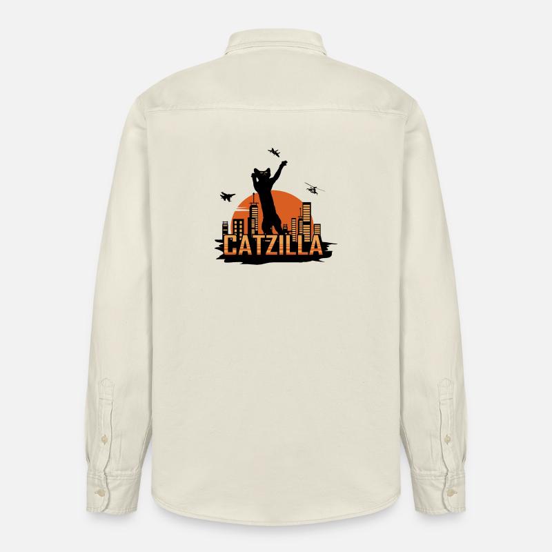 Catzilla - Chemise unisexe coupe décontractée bio Stanley/Stella - écru doux