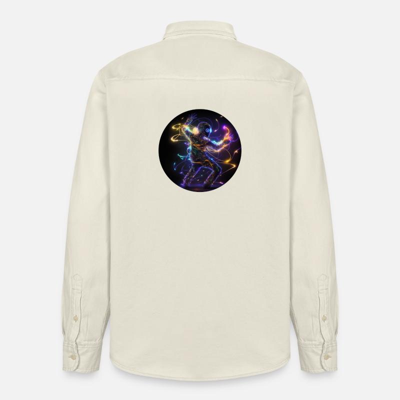 Dance Halluzination Techno - Relaxed Fit Unisex Organic Hemd von Stanley/Stella - Natur