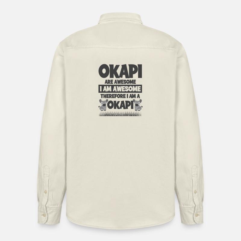 Okapi Design - Relaxed Fit Unisex Organic Hemd von Stanley/Stella - Natur