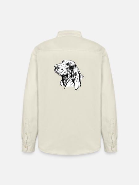 Bracco Italiano Portrait - Relaxed Fit Unisex Organic Shirt by Stanley/Stella - soft Ecru