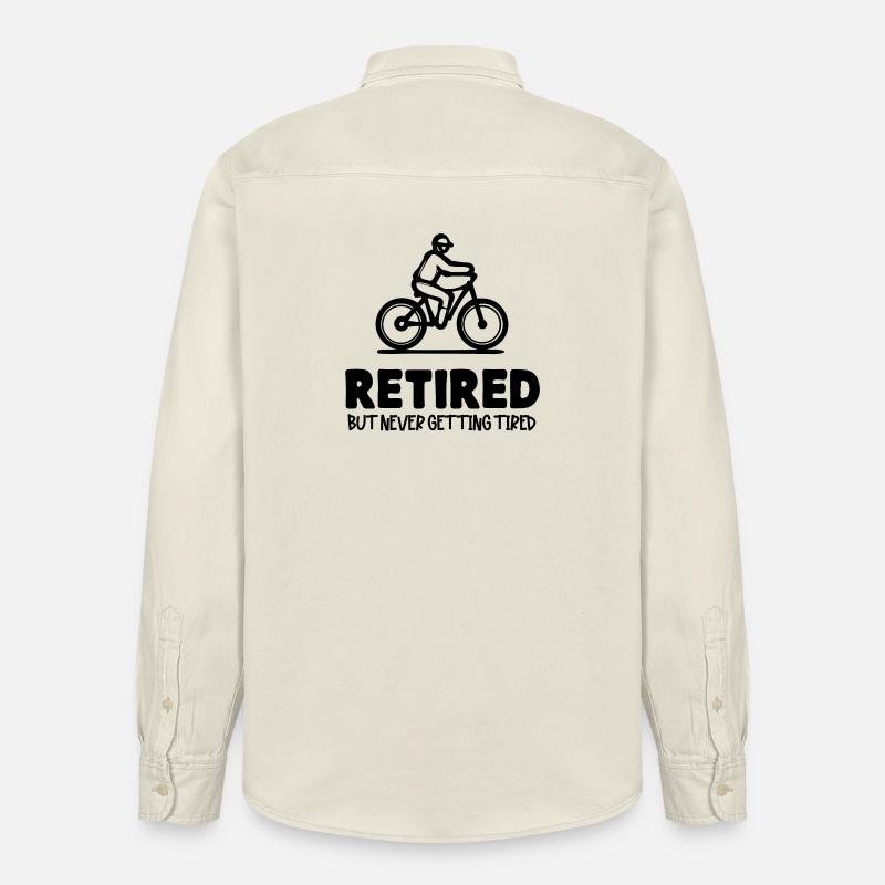Rentner Ruhestand Statement Lebensabend Pensionist - Relaxed Fit Unisex Organic Hemd von Stanley/Stella - Natur