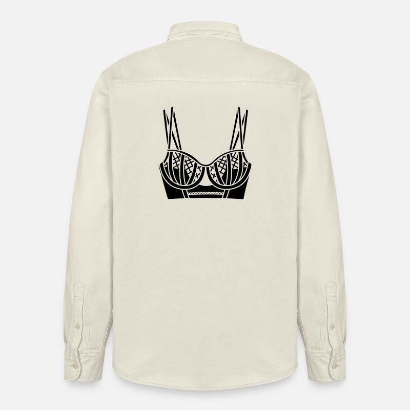 BH-Dessous-Logo für Geschäft oder Verkäufer - Relaxed Fit Unisex Organic Hemd von Stanley/Stella - Natur