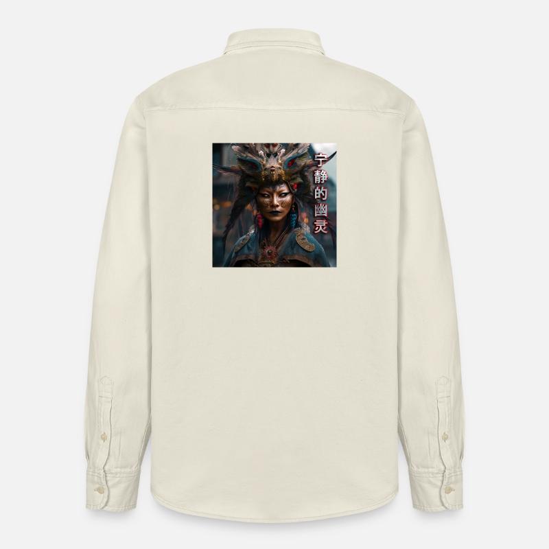 Serene Ghost Tippfehler - Relaxed Fit Unisex Organic Hemd von Stanley/Stella - Natur