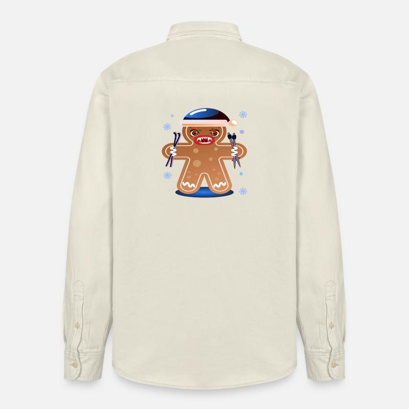 SCI DI PAN DI ZENZERO - SCIATORE ARRABBIATO - Camicia unisex vestibilità rilassata bio di Stanley/Stella - ecru morbido