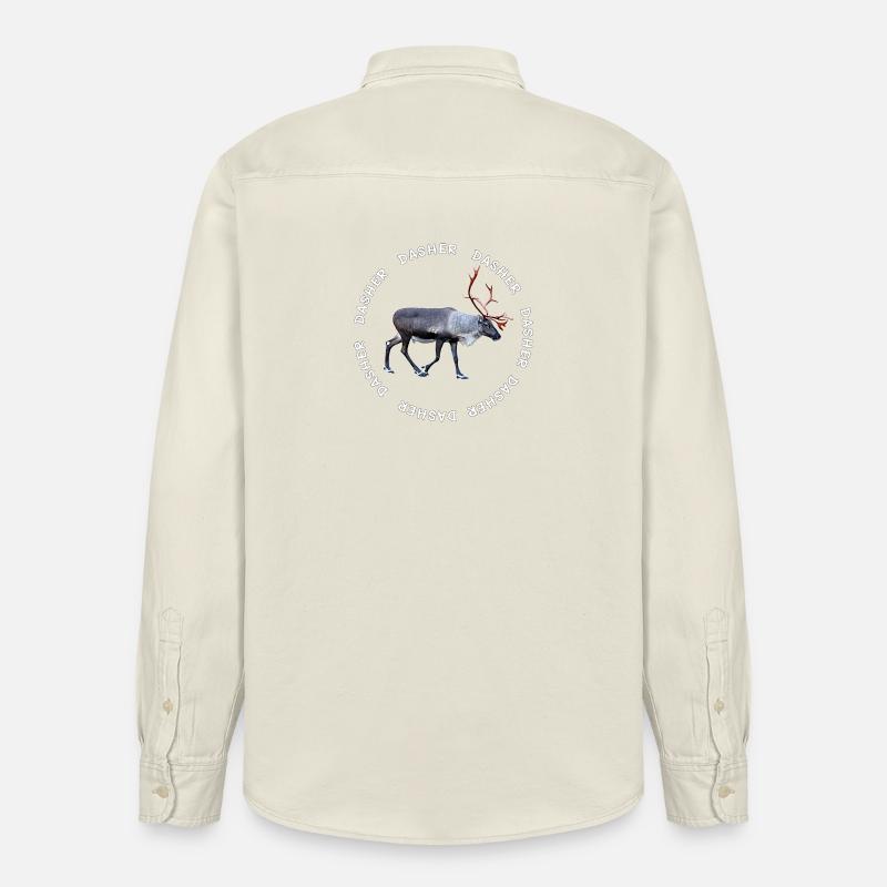 DASHER - Relaxed Fit Unisex Organic Hemd von Stanley/Stella - Natur