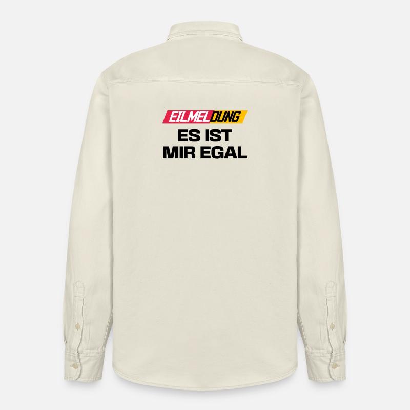 Je me fiche de l’affirmation indifférente - Chemise unisexe coupe décontractée bio Stanley/Stella - écru doux