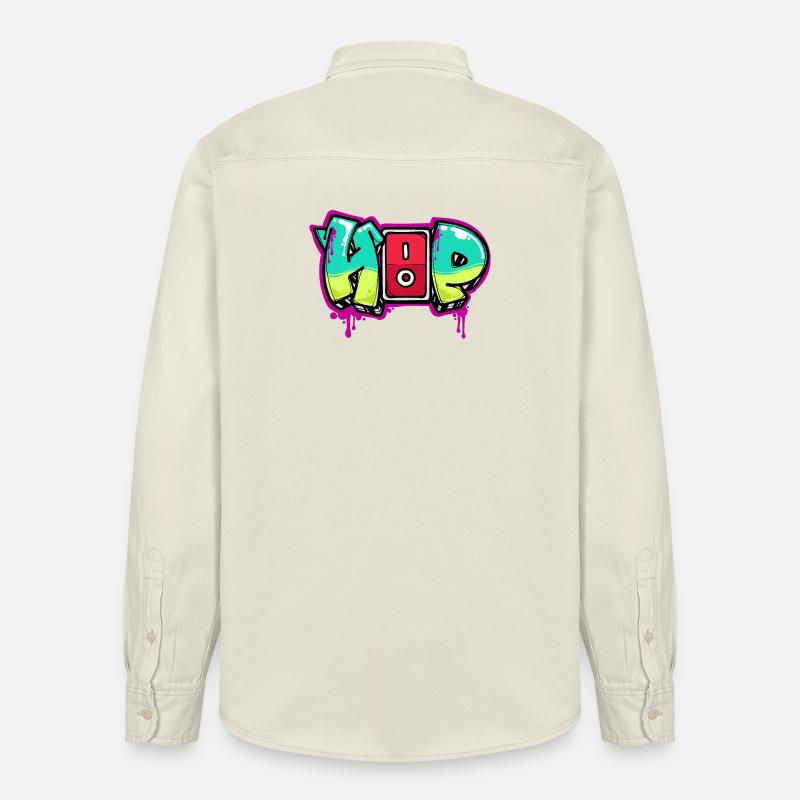 Strassenkunst Graffiti Spraydose Kunst Spruch - Relaxed Fit Unisex Organic Hemd von Stanley/Stella - Natur